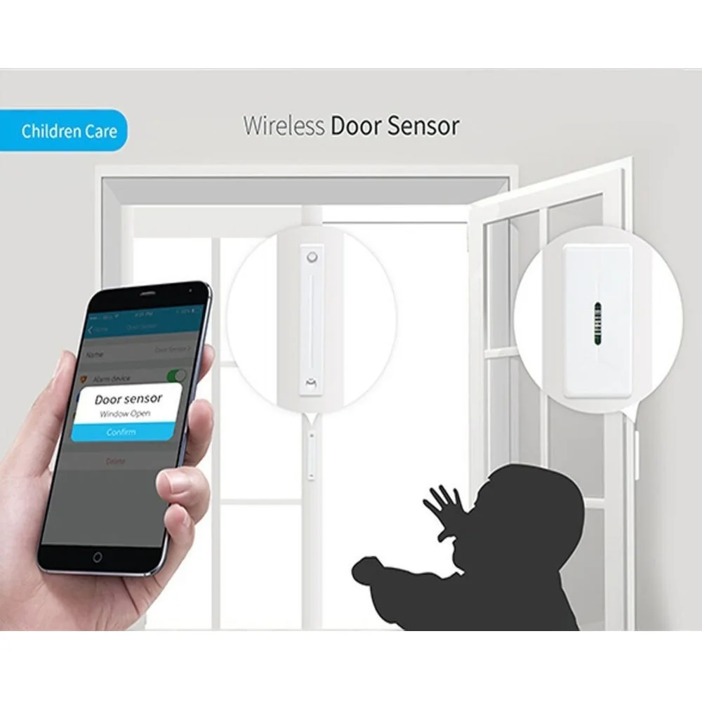 Broadlink S1C S1 датчик двери окна 433 МГц беспроводной магнитный детектор входа