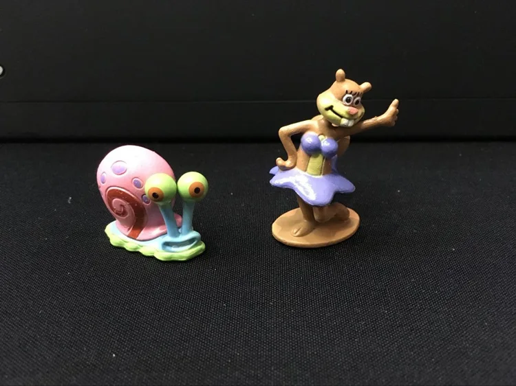 6 шт./компл. аквариум украшение Губка Боб Squidward мультфильм Аквариум Украшение игрушка
