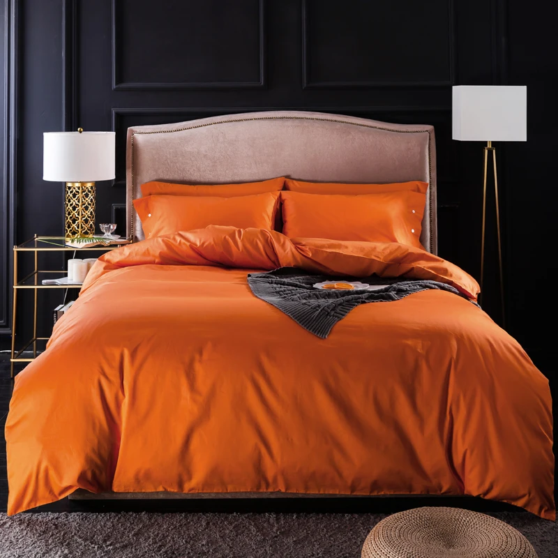 

1Pc Cotton Duvet Cover Single Double Super King Size Pure Color Quilt Cover/Comforter Cover Bedding Cover