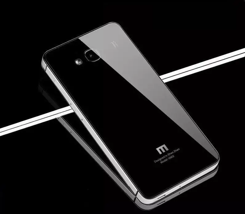 Для Xiaomi Redmi 2/2a чехол для телефона, роскошная алюминиевая металлическая рамка и закаленная стеклянная задняя крышка батарейного отсека для Xiaomi Redmi 2 Redmi 2a