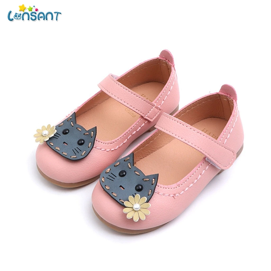 LONSANT Toddler Girls Shoes Kids Summer Baby Fashion Flower Cat Princess Cartoon Casual Sandals For Children Girl's | Детская одежда