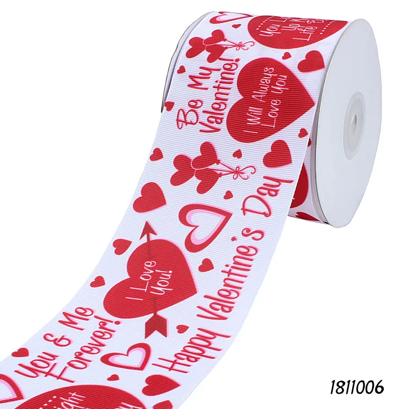 (50 ярдов/партия) Новый дизайн с сердечком на День святого Валентина|Ленты для