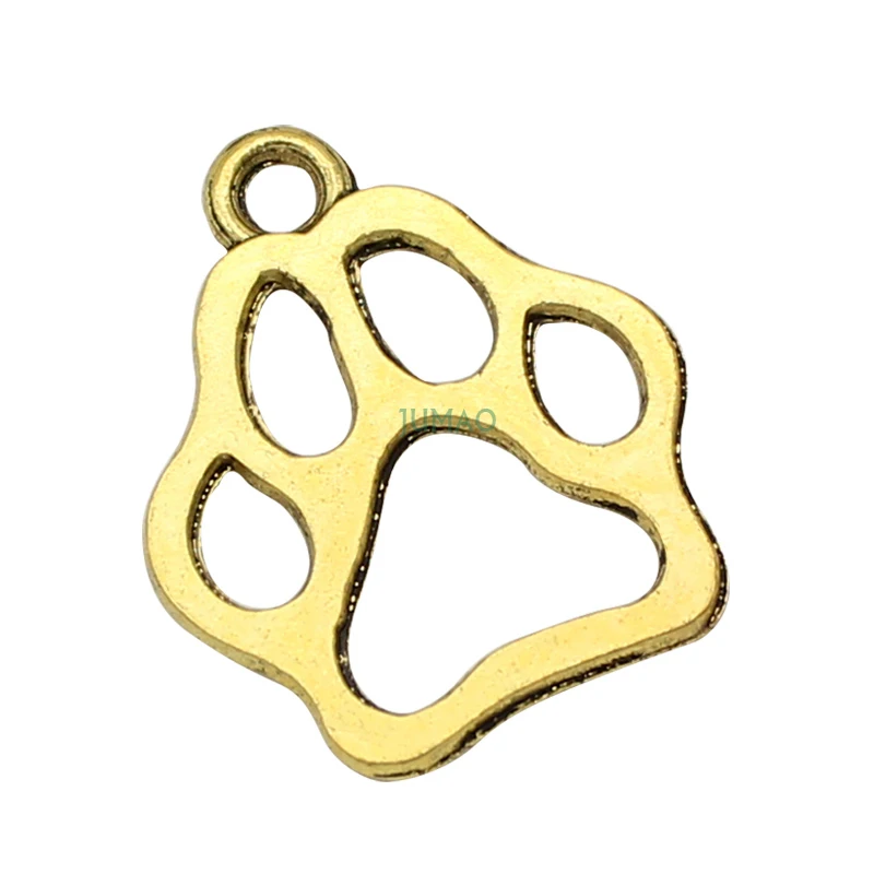 20 шт./лот античное серебро/бронза/Золотая собачья лапа Подвески 20x17мм|charm pendant|dog paw