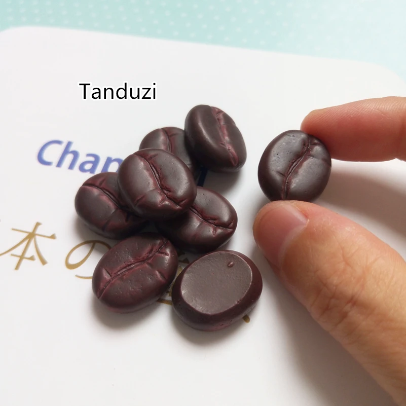 Tanduzi 20 шт. полимерные кофейные бобы Kawaii имитация кофейных зерен кукольный домик
