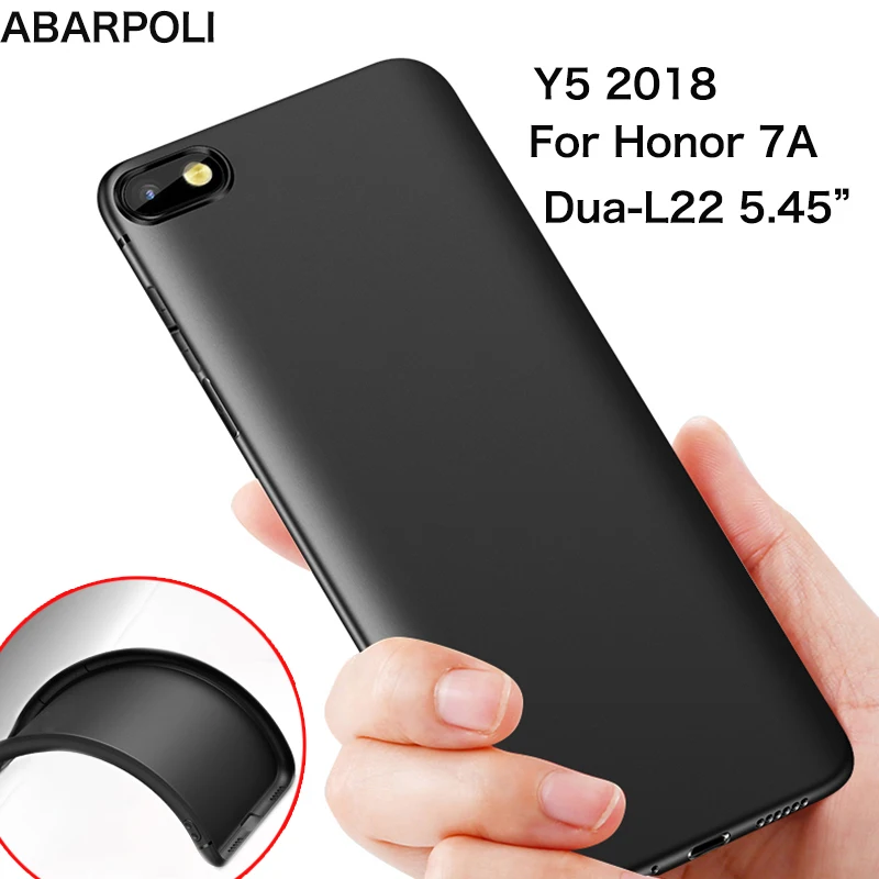 Huawei Honor 7A Y5 Prime Чехол Мягкий матовый Силиконовый ТПУ чехол для Honor 7A Dua-L22 прозрачный чехол 5,45 ''huawei Y5 чехол