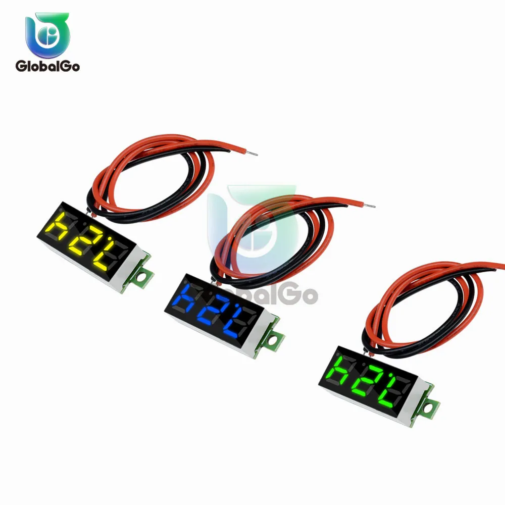 Мини цифровой вольтметр Напряжение измерительный прибор с панелью DC0 100V