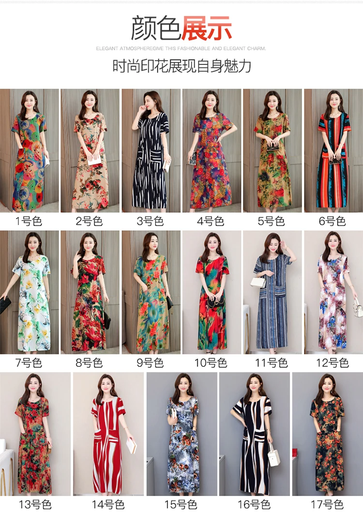 vestido de festa платье женское летнее Модное Новое Женское хлопковое Цветочное платье с круглым вырезом и коротким рукавом размера плюс