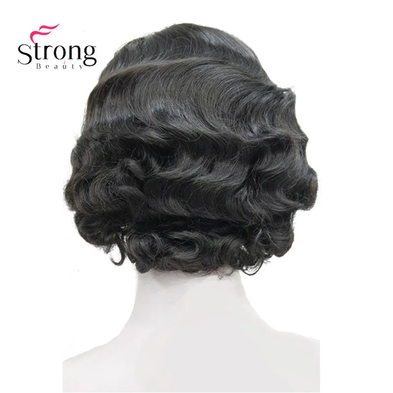StrongBeauty волнистый парик из синтетических волос с коротким кожным верхом
