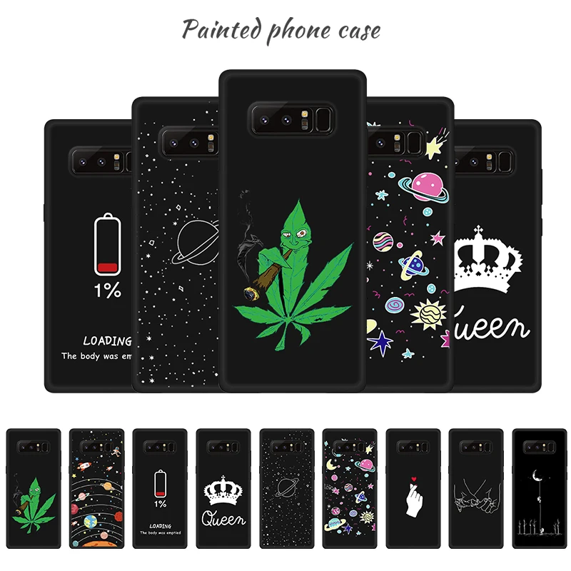 Silicon Cute Cartoon Printed TPU Case For Samsung Galaxy A7 A8 A6 Plus A9 2018 S10 S9 S8 S10E A5 2017 M20 M10 Pattern Cover |