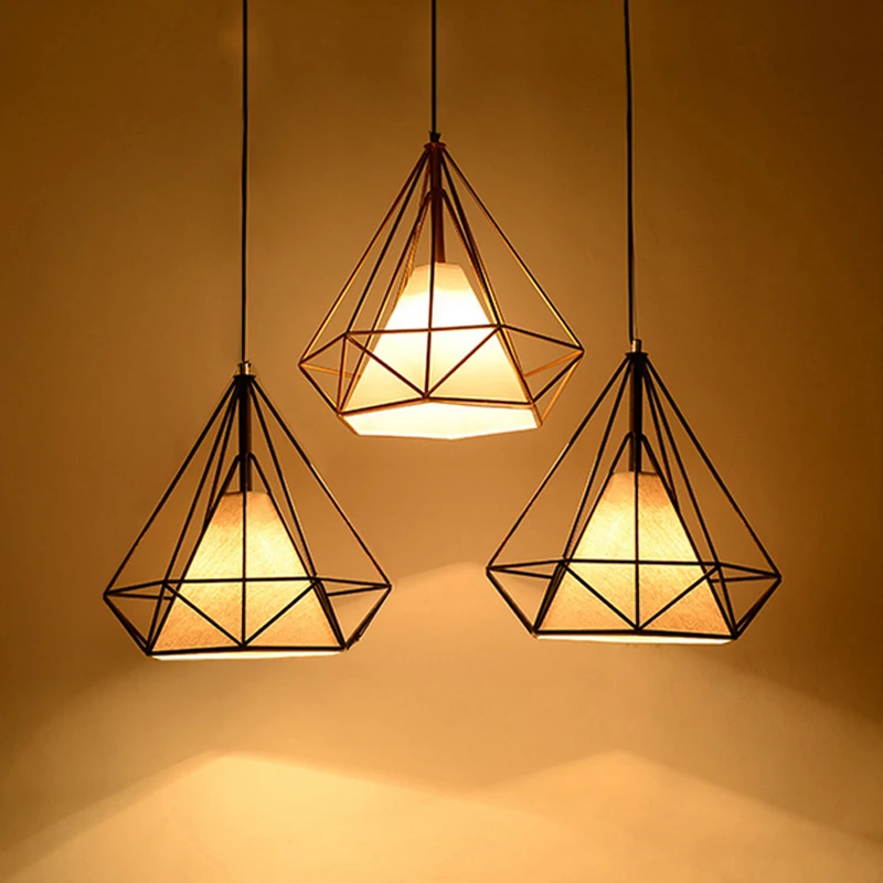 Современные художественные винтажные светодиодные подвесные светильники в