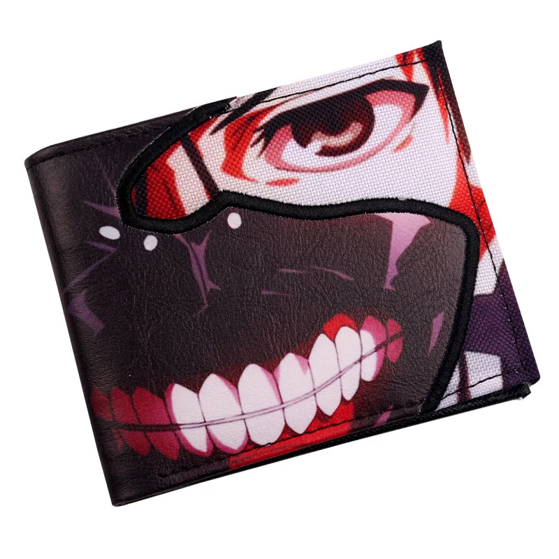 Токио вурдалак Kaneki Кен маска держатель кредитной карты аниме bi-Fold Wallet портмоне
