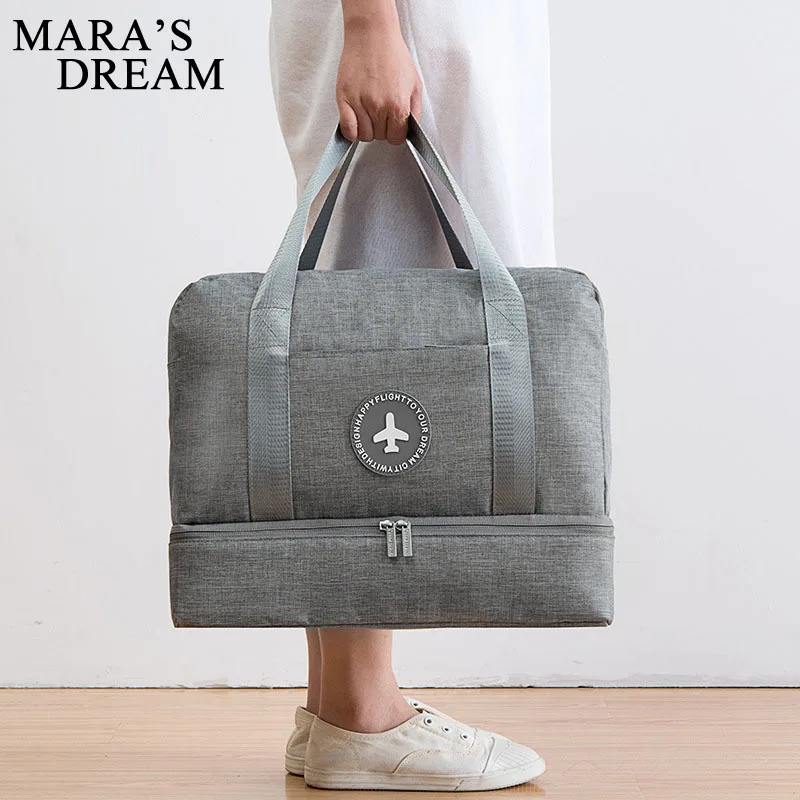 

Mara's Dream Casual Solid Color Travel Bags Two Layers Clothes Shoes Classification Tidy Pouch Luggage Packaging Cube Organizer