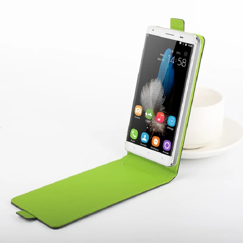 Зеленый дно для Oukitel K6000 чехол с бумажник хорошее качество кожаный + крышка