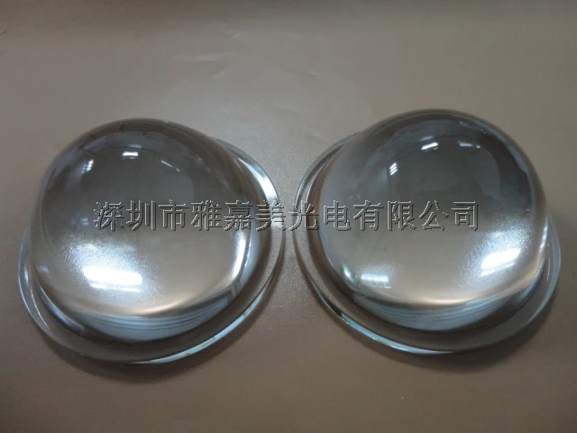 Светодиодная конденсаторная линза диаметром 61 мм оптическая стеклянная плоская