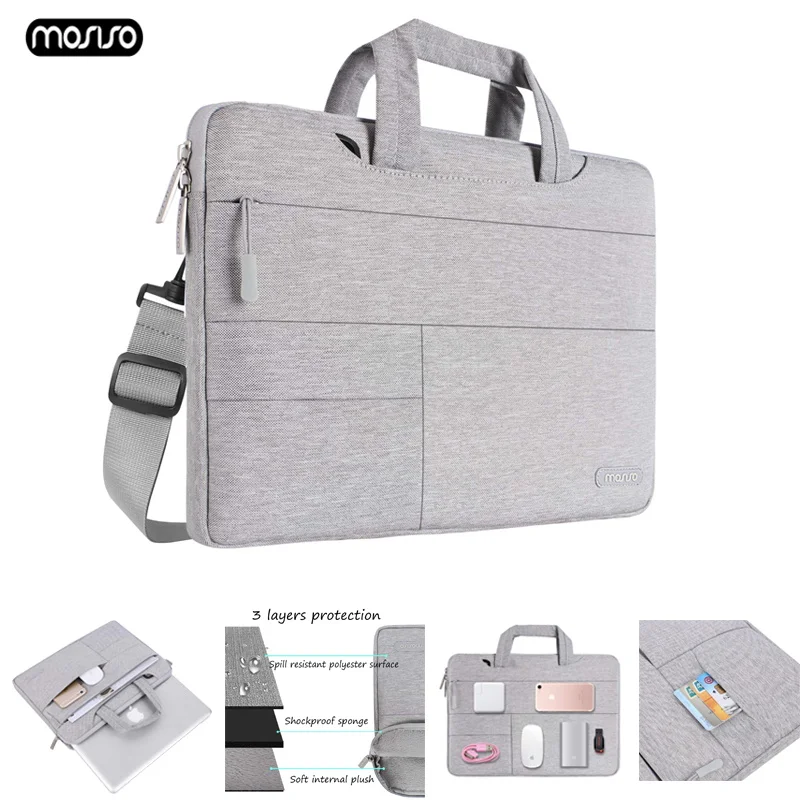 MOSISO сумка для ноутбука 13 3 15 6 дюймов непромокаемая Женская Мужская Macbook Air Pro