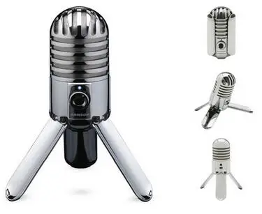 

Микрофон Samson Meteor Mic Студийный конденсаторный, записывающий, Складная Ножка, USB-кабель, сумка для переноски, для компьютера