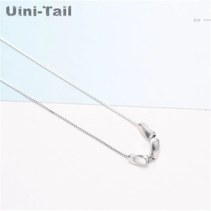 Женское ожерелье из серебра 925 пробы с квадратными переводными