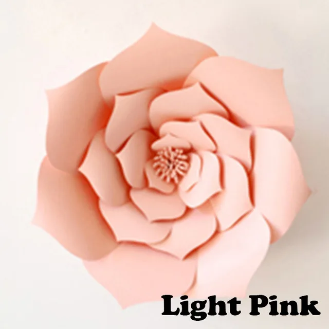 light pink 1 шт. 30 см DIY Искусственные бумажные цветы свадебное украшение фон С Днем Рождения Бумажные поделки DIY материалы для мероприятий - Цвет: light pink