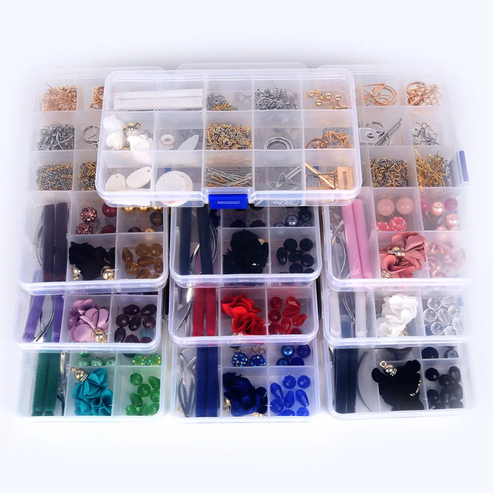 15 Сетка/коробка набор Разноцветные кисти очарование акриловые бусины для