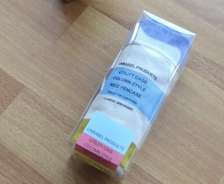 1 шт./лот новинка набор цветных полосок держатель для карандашей из парусины