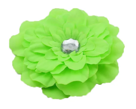 Wholesale 50pcs/lot Free Shipping Fashion Fabric Gerbera Peony Flowers Without Clips Hair Garment Accessories 13color TH91 |