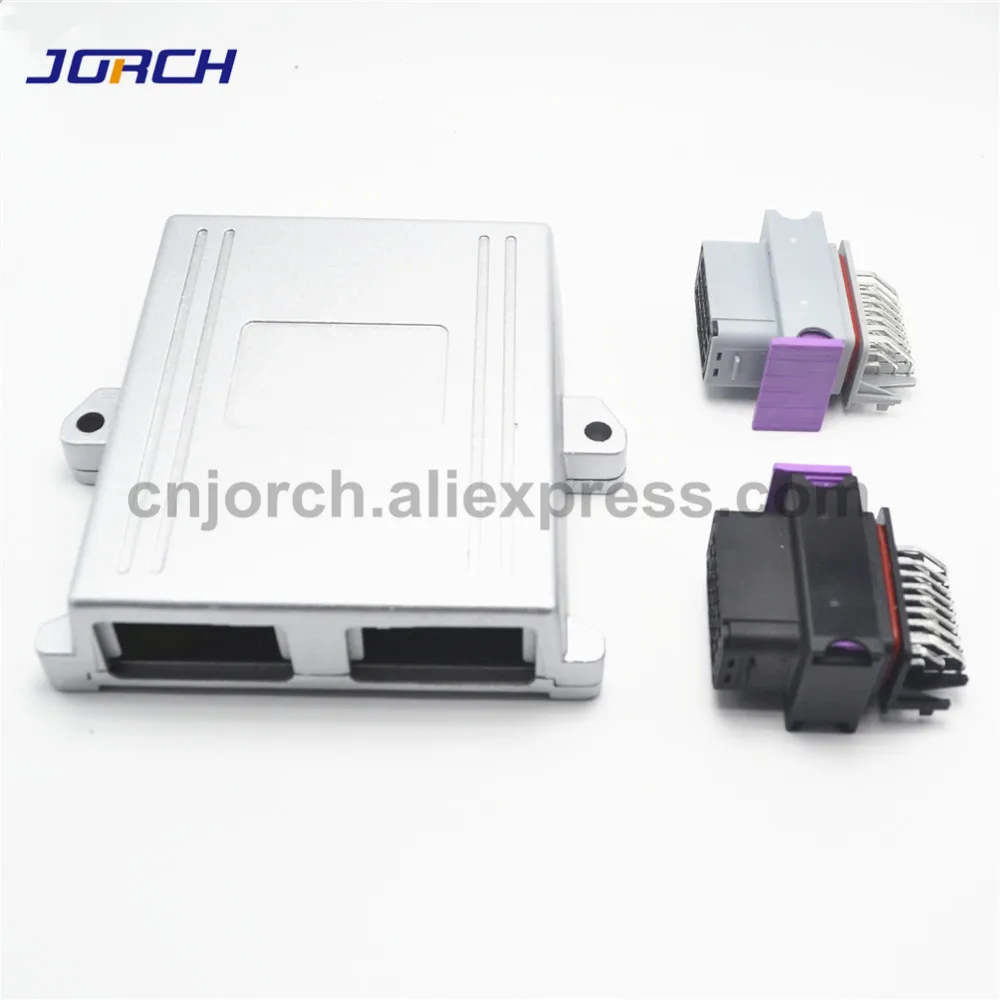 1 комплект 24pin/48pin ECU корпус алюминиевая коробка с авто разъем Автомобильный бортовой контроллер Керамическая Настольная лампа разъемы