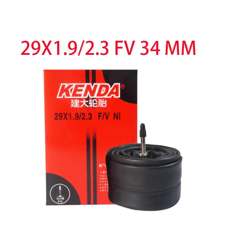 2PCS 29X1.9 2.3 FV34 2 шт., внутренняя труба для горного велосипеда MTB, шины для горного велосипеда, бутиловая резиновая велосипедная трубка, шины 24/26/27,5/29/700c, клапан Presta Schrader - Цвет: 2PCS 29X1.9 2.3 FV34
