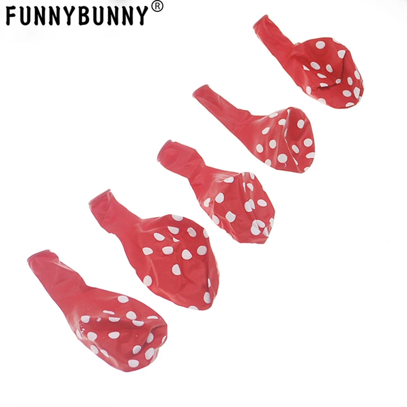 100pcs Assorted Polka Dots Balloon 12&quot Latex Helium Balloons for Wedding Birthday Party Festival Christmas Decorations | Дом и сад
