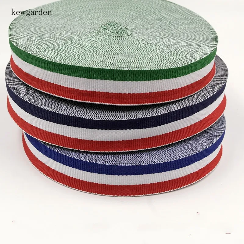 Сад 20 мм 7/8 &quotТри Цвет полосой Grosgrain ленты ручной работы бантом DIY Лента Riband