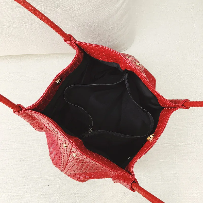 Брендовая Новинка женские роскошные сумки вместительная вязаная женская сумка