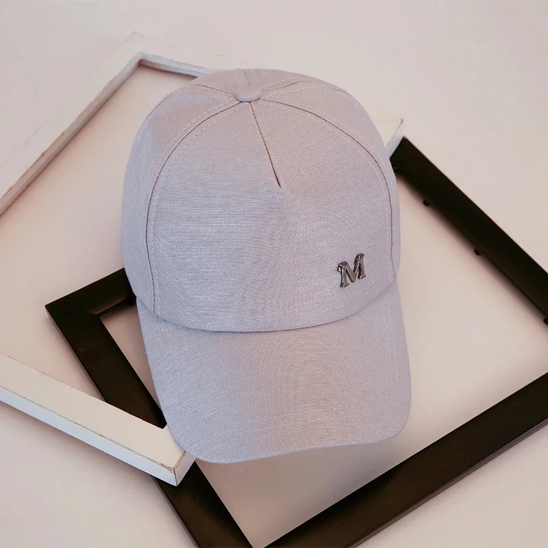Модная Женская бейсбольная шляпа с буквенным принтом однотонная солнцезащитная