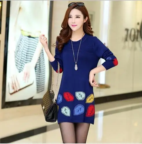 Весна и зима 2020 женский ретро вязаный свитер Wollen пуловер-кимоно длинный трикотаж