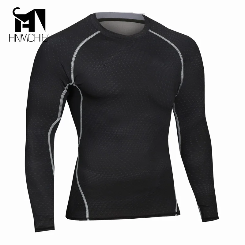 Мужские компрессионные рубашки для бодибилдинга обтягивающие кроссфита