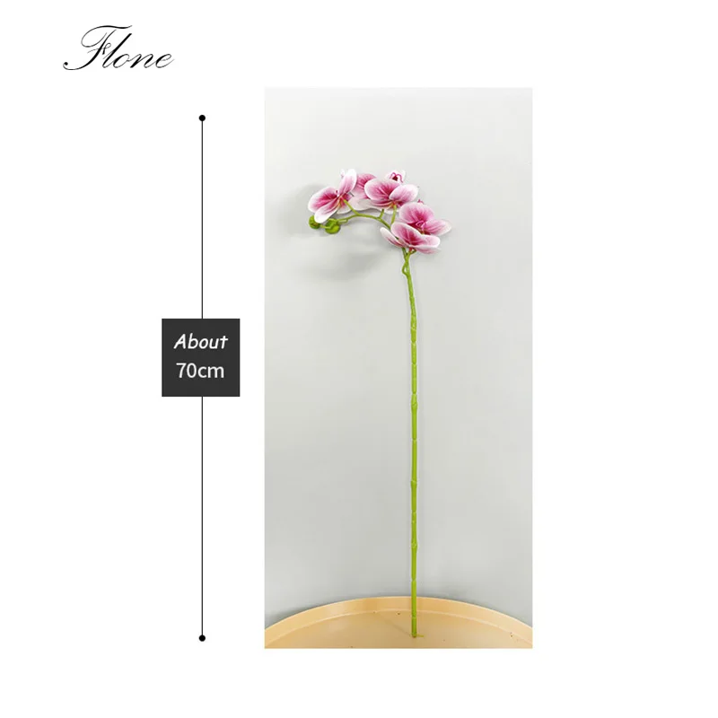 Flone искусственные шелковые цветы 70 см искусственная Орхидея Бабочка Цветы ветка
