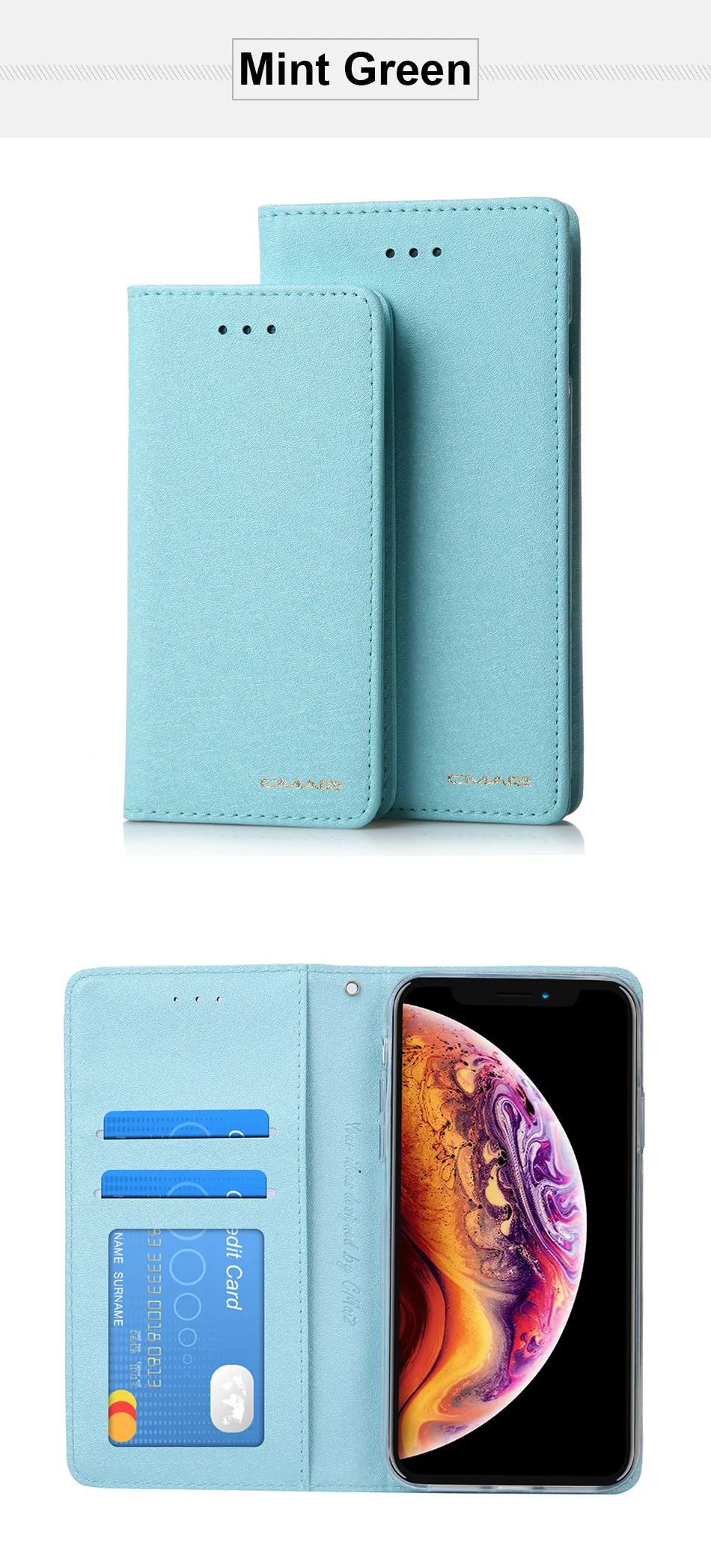 Чехол для iphone 6 6s Plus, чехол для iphone 7, 8 Plus, чехол для iphone Xs Max, чехол для iphone XR X, роскошный кожаный чехол-книжка, чехол-кошелек 6