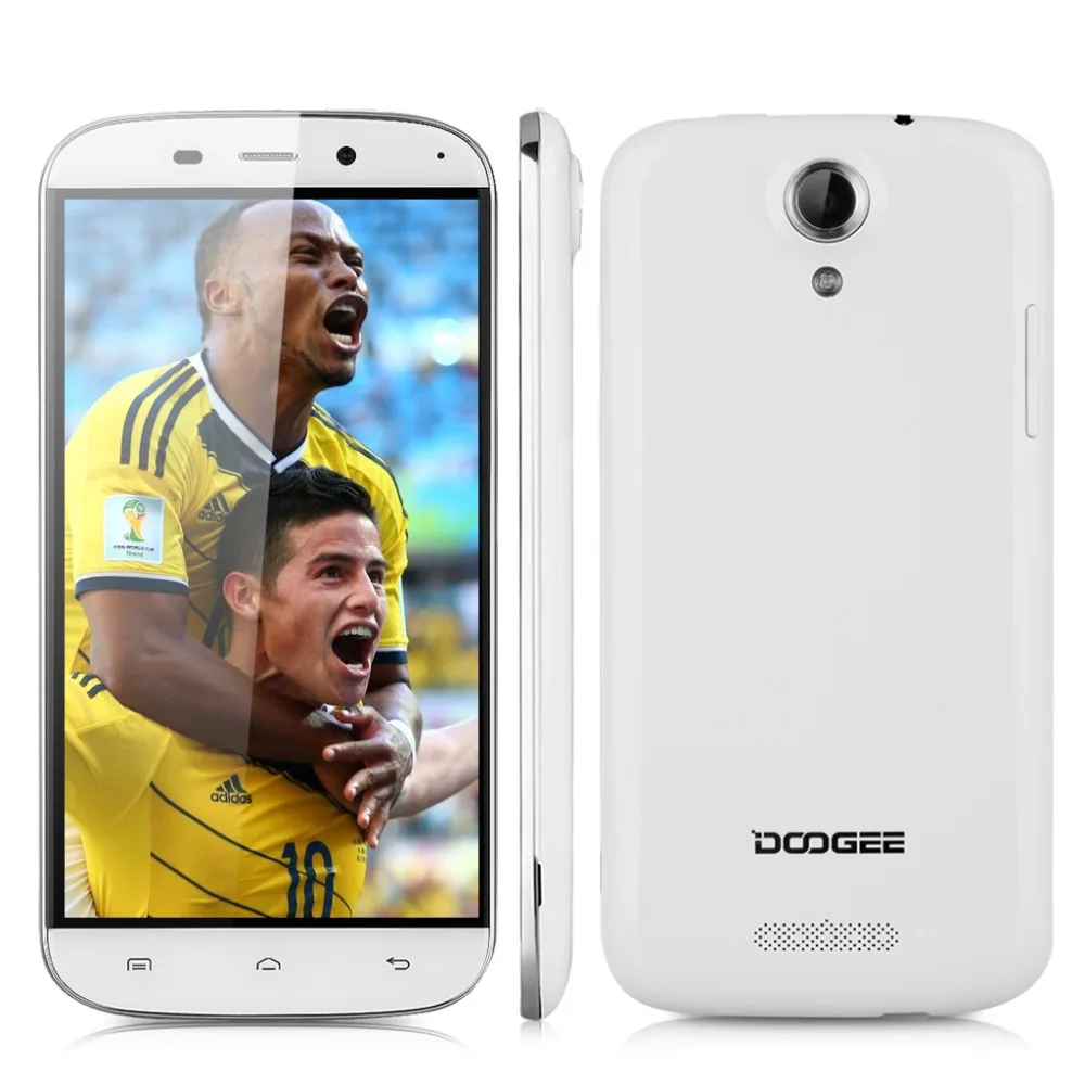 Оригинал Doogee НОВА Y100X MTK6582 Quad Core 1.3 ГГц Android 5.0 1 ГБ RAM 8 ROM ''IPS 1280*720 8.0MP WCDMA