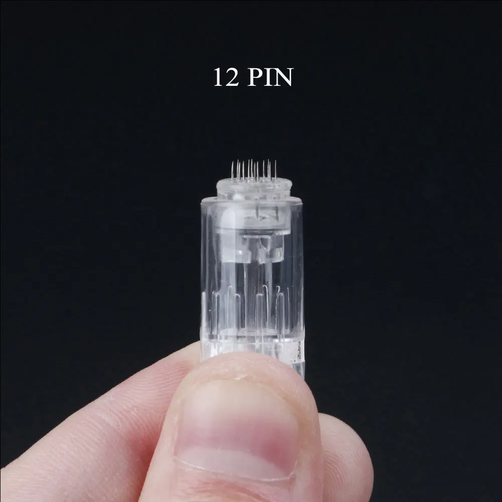 12pin needles 10pcs Электрический дермаинг профессиональный беспроводной электрический набор по уходу за кожей микроблейдинг иглы дермаинг тату Пистолет Мезотерапия dr. pen - Цвет: 12pin needles 10pcs
