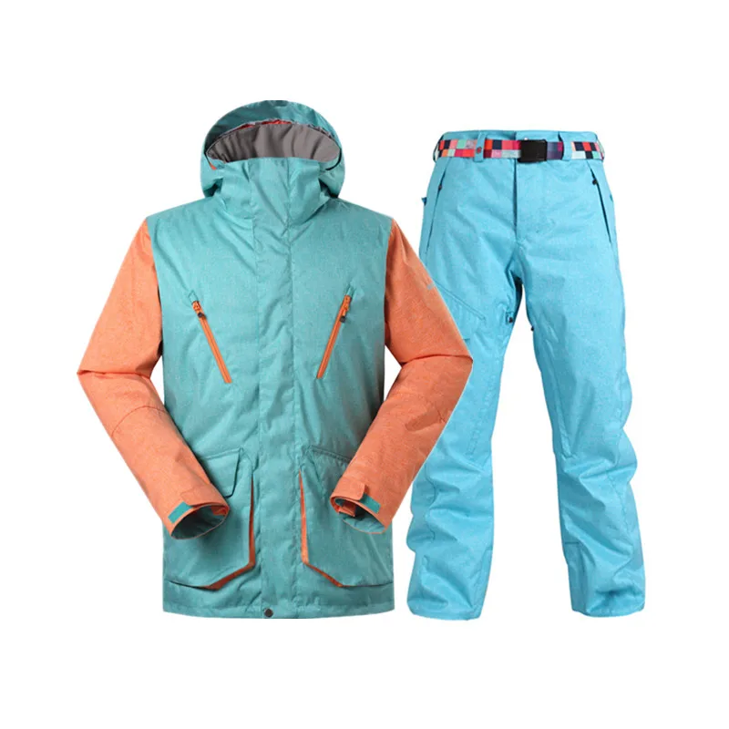 GSOU горнолыжный костюм мужской лыжный лыжи куртка зимний и брюки|ski suits for men|ski suitski