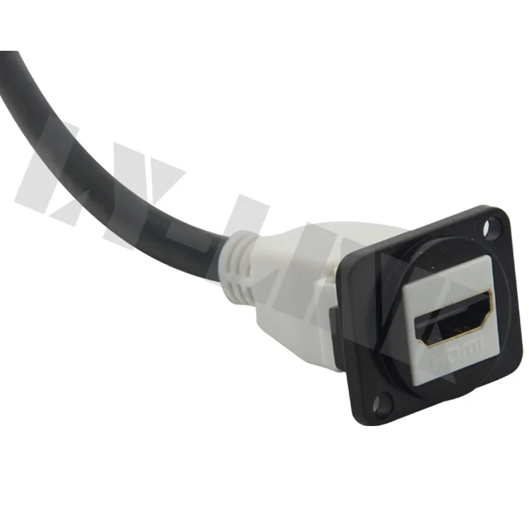 D Тип металлический HDMI с задней стороной короткий кабель