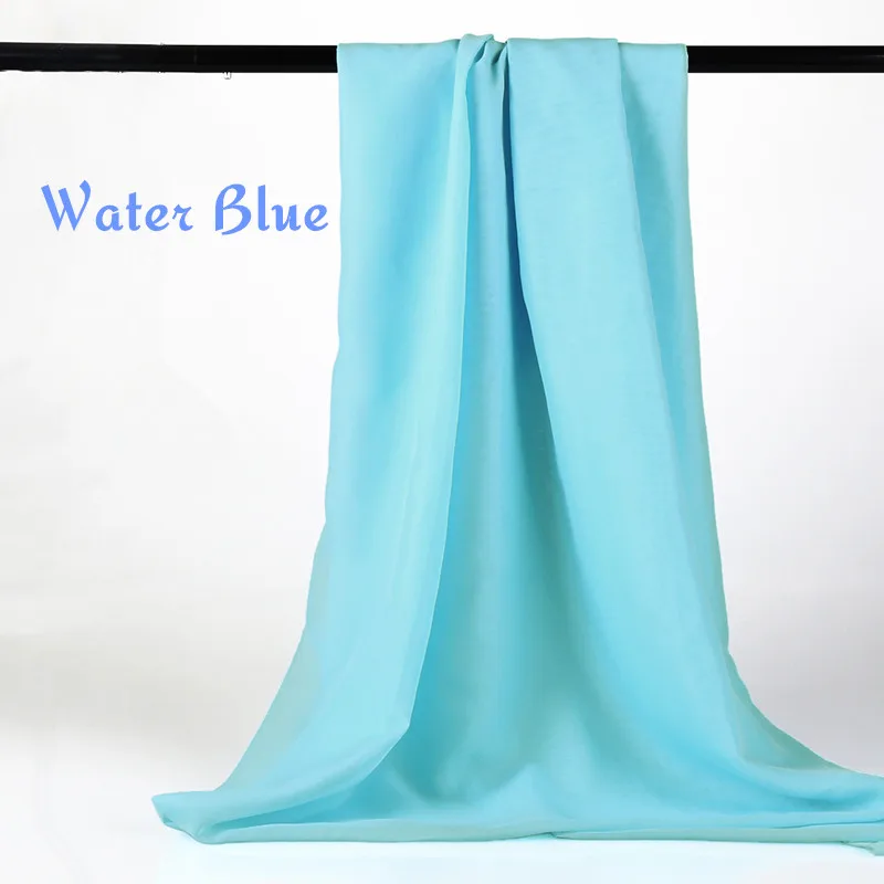 Water Blue 1 метр, 12 цветов, летняя одежда для снега, ткань, драп, саронг, материал одежды, подкладка, черная, белая, газовая юбка, подкладка, ткань - Цвет: Water Blue