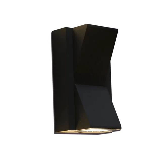 6W Black Double Head 3 Вт 6 Вт современный простой креативный уличный водонепроницаемый настенный светильник светодиодный светильник для наружного двора лампа для ворот лампа для террасы, балкона, садовая лампа - Цвет абажура: 6W Black Double Head