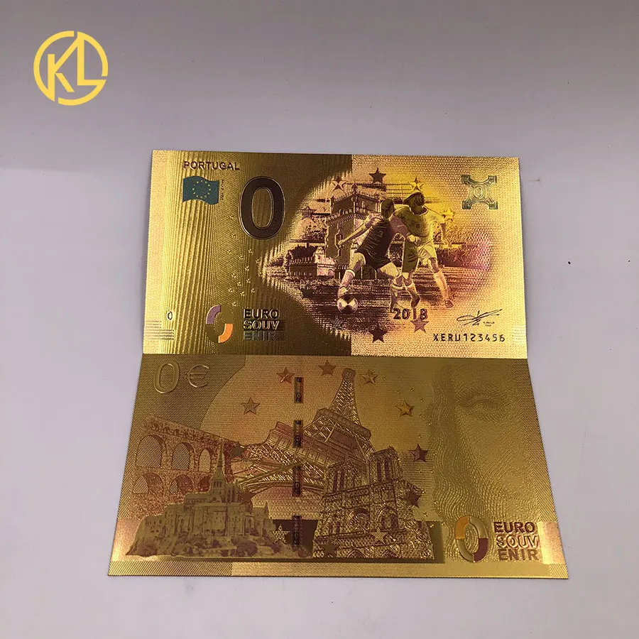 Лидер продаж, 10 шт./партия, хорошая Португалия, Россия, Франция, Франция, Швейцария, Испания Россия, спортивные банкноты 0, евро золото, для коллекции