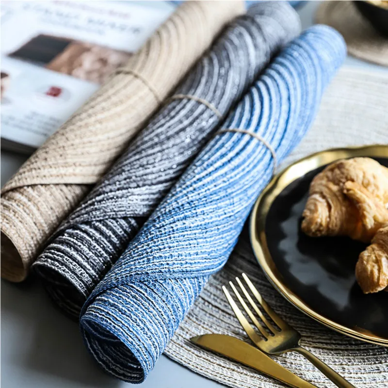 Японский рами утепление ковриками коврики резьбовые круглые салфетки подставки