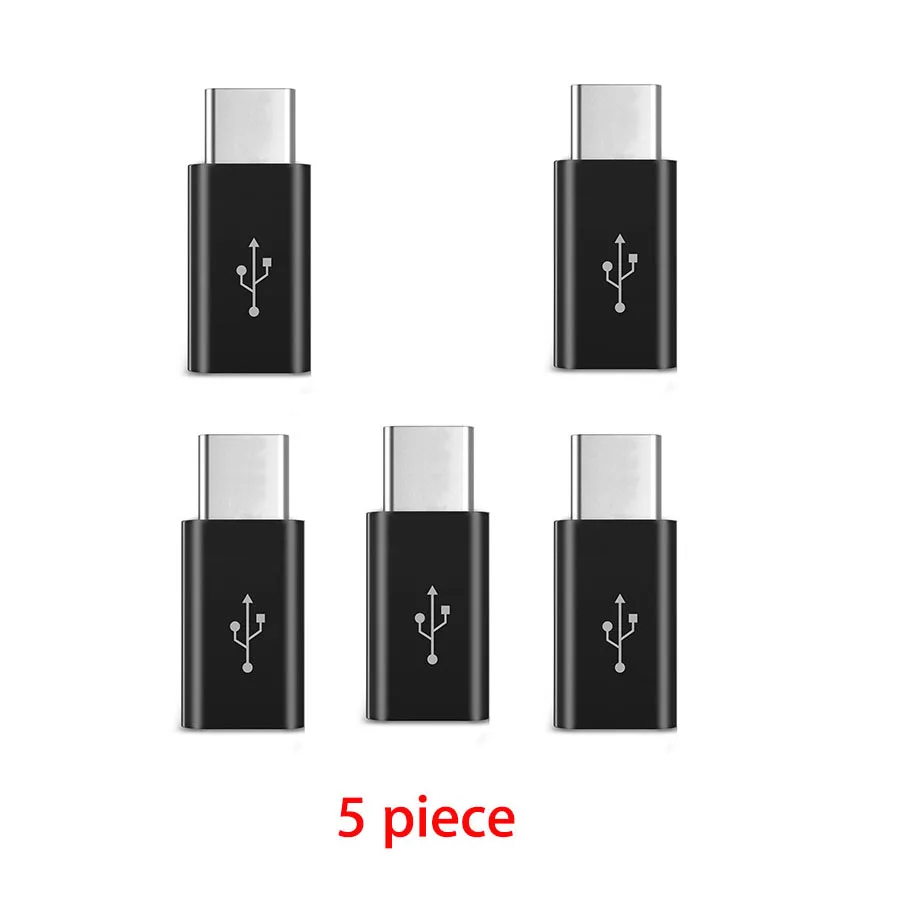 Black 8 мм Длинный usb type-C адаптер для Blackview BV9600 Pro P6000 MAX 1 BV7000 UMIDIGI S2 Crystal Vernee X bluboo USB C конвертер Кабель - Цвет: Black