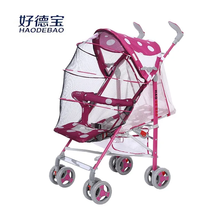 Летний чехол с москитной сеткой складная тележка для новорожденных детская