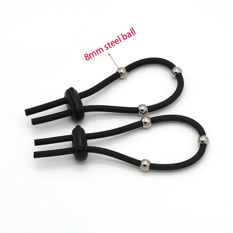 Электрический шок стальной шарик кольцо для пениса Электро Секс Кольца члена