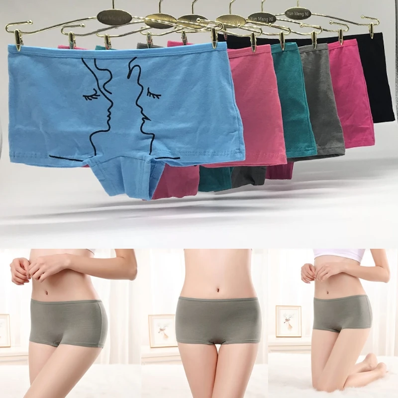 Новинка лидер продаж женское нижнее белье с низкой талией и принтом хлопковые