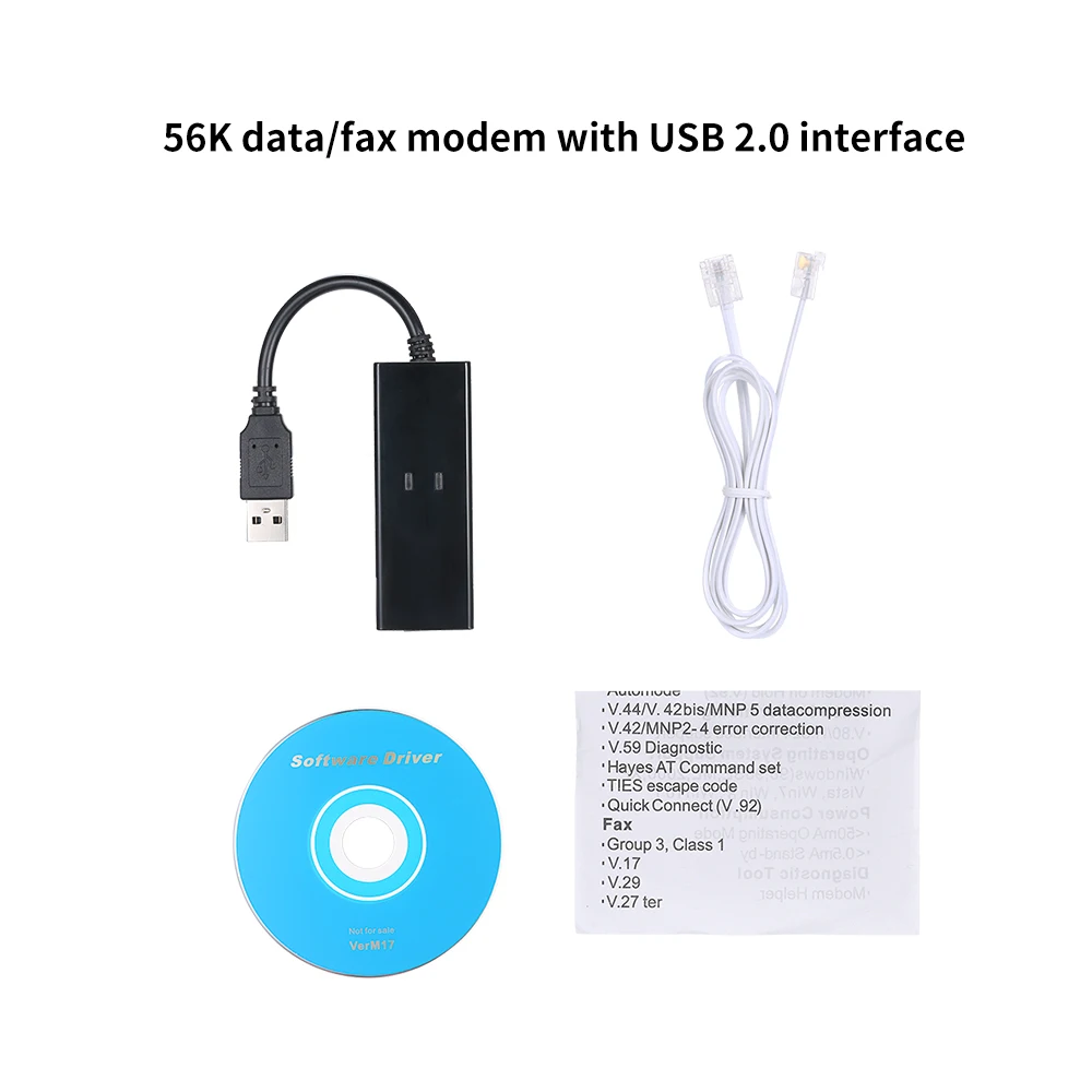 Внешний USB 56K V.92 V.90 набор факс модем для Win XP/VISTA7/8/10 USB модем с Conexant чип
