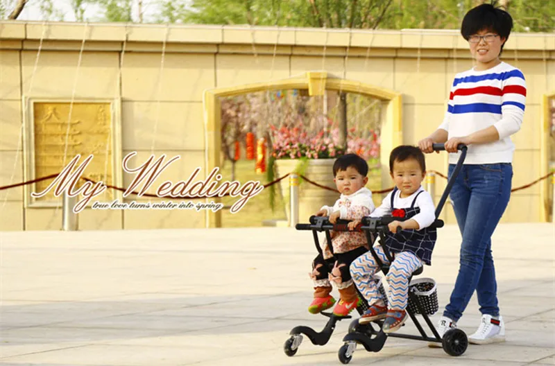 Двойная Складная коляска Triciclo Infantil, переносная двойная коляска, детская трехколесная коляска, уличный велосипед, Kinderwagen sette