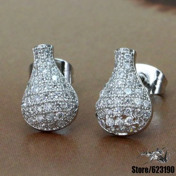 Серьги с серебряным покрытием WX-E013 модные ювелирные изделия Цветочная